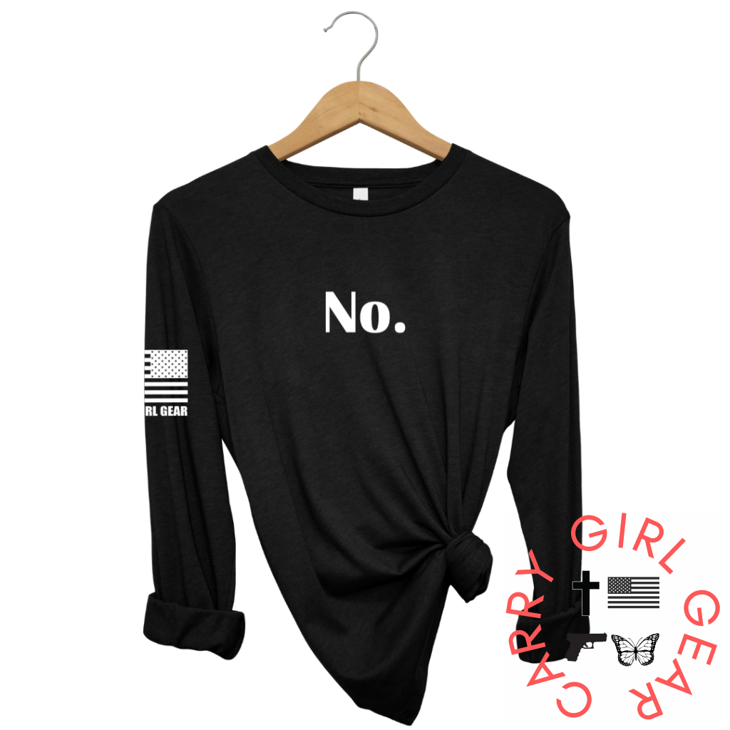 No Long Sleeve Black / Xs