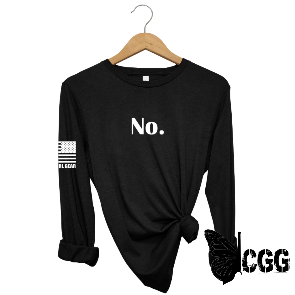 No Long Sleeve Black / Xs