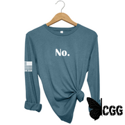 No Long Sleeve Deep Teal / Xs