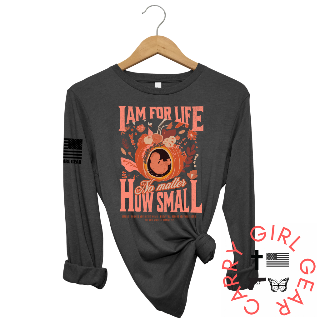 No Matter How Small Long Sleeve Heather Deep Gray / Xs