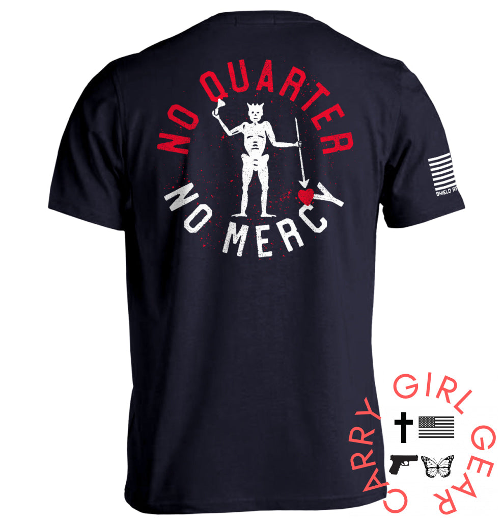 No Quarter Mercy Navy / S Tee Nc - Apparel