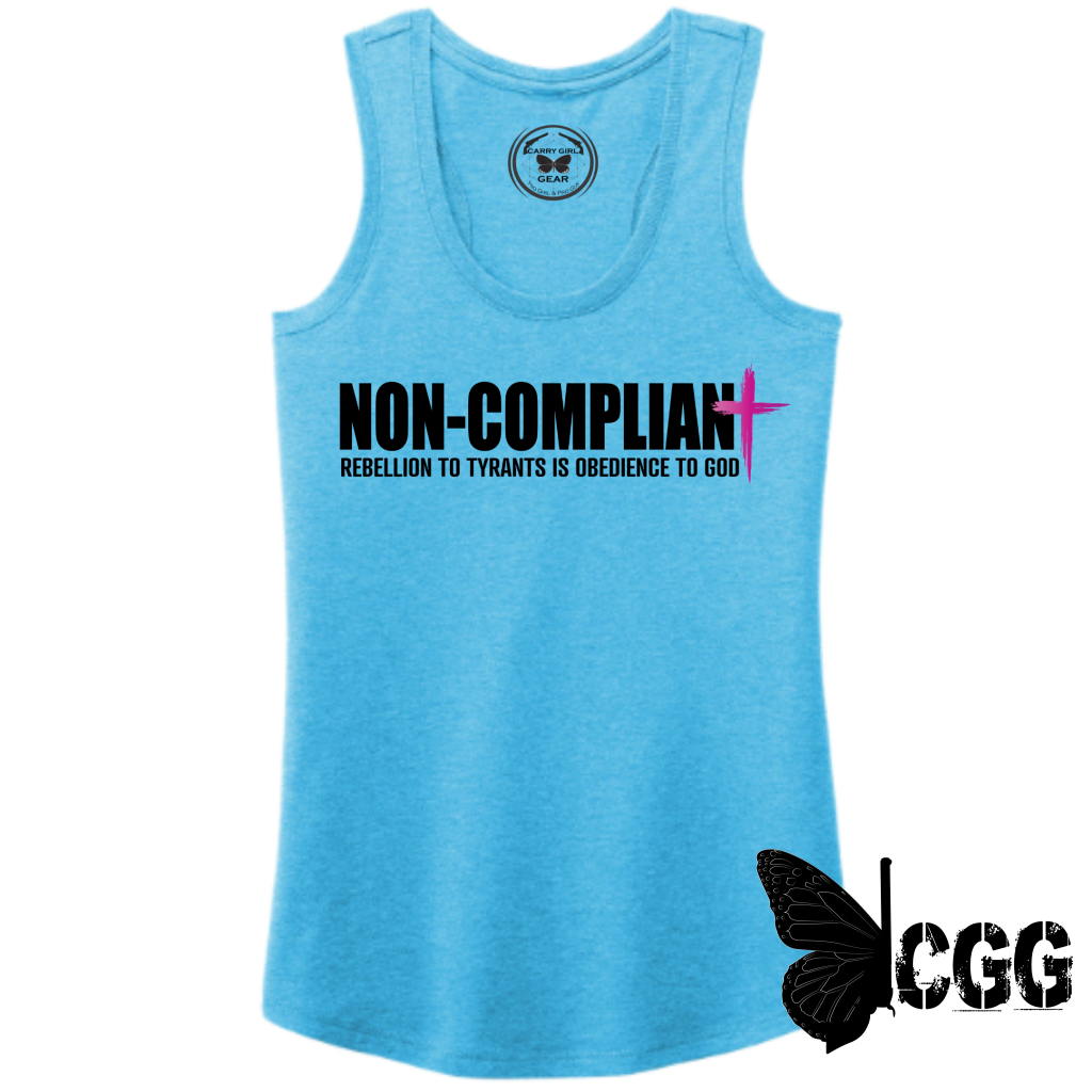 Non-Compliant Tank Top Xs / Turquoise Tank Top