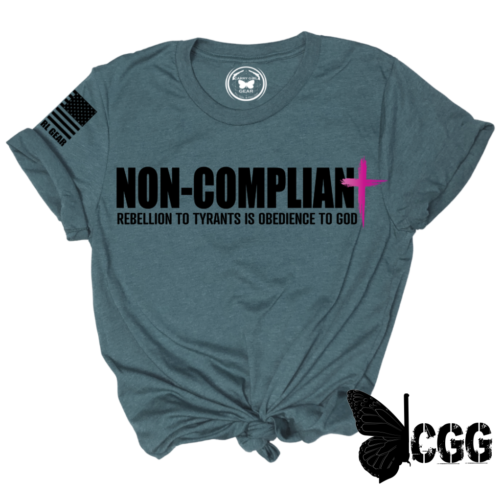 Non-Compliant Tee Xs / Deep Teal Unisex Cut Cgg Perfect Tee