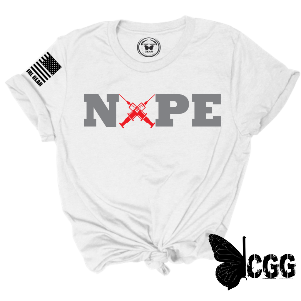 Nope Tee Xs / White Unisex Cut Cgg Perfect Tee