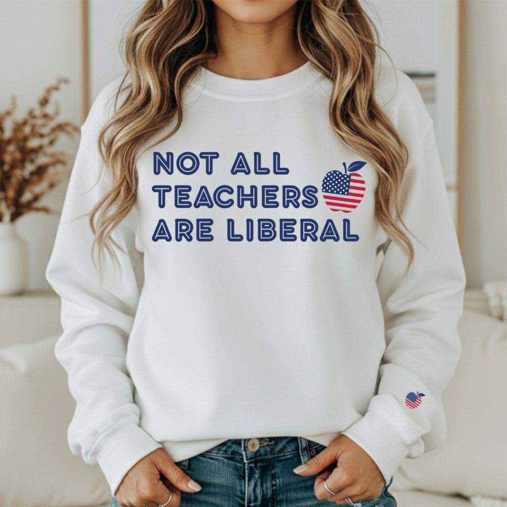 NOT ALL TEACHERS CREW SM / WHITE Sweatshirt