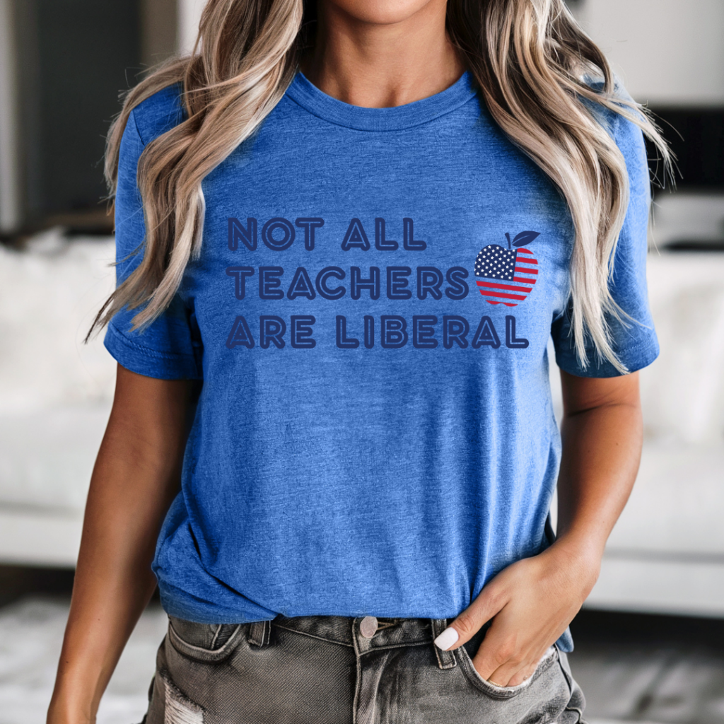 NOT ALL TEACHERS TEE HEATHER NAVY / XS / UNISEX TEE T-Shirts