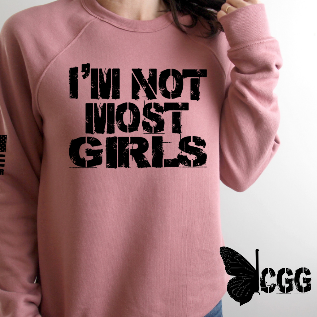 Not Most Girls Hoodie & Sweatshirt Pullover / Mauve Xs