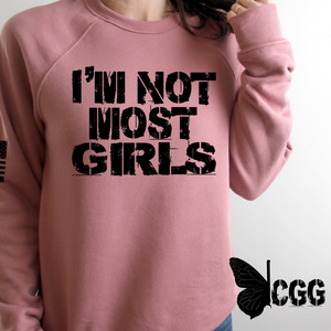 Not Most Girls Hoodie & Sweatshirt / Mauve Xs