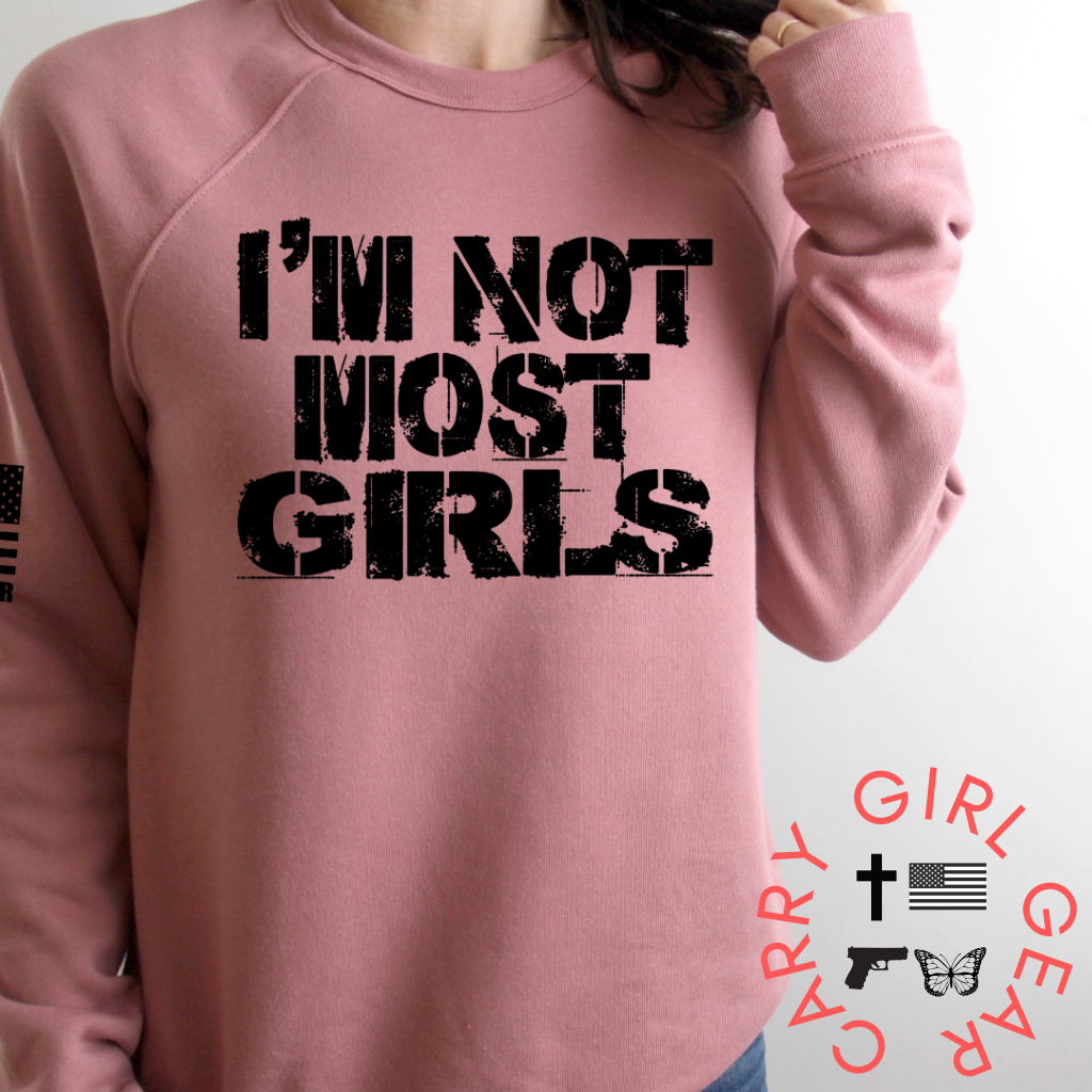 Not Most Girls Hoodie & Sweatshirt / Mauve Xs