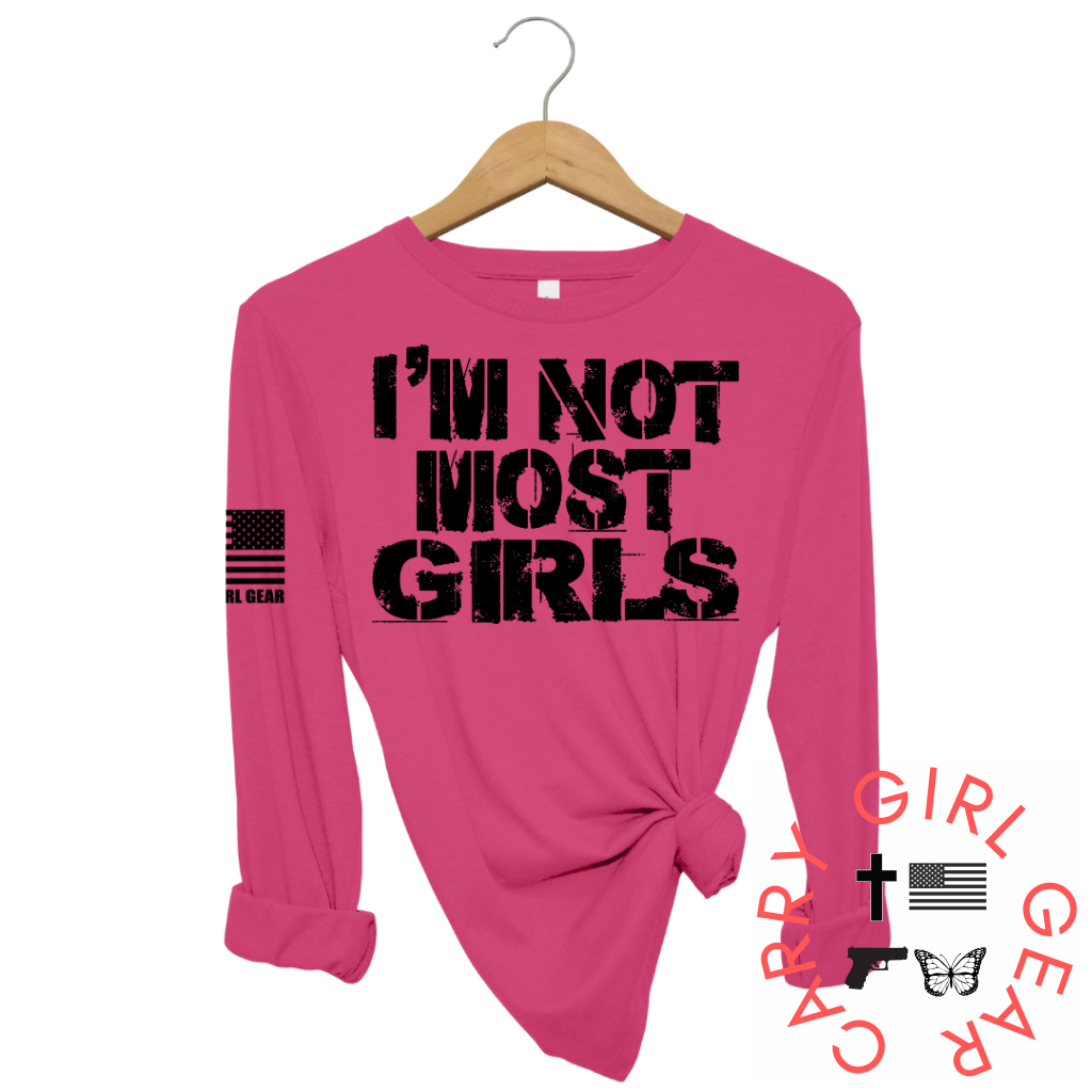 Not Most Girls Long Sleeve Berry / Xs