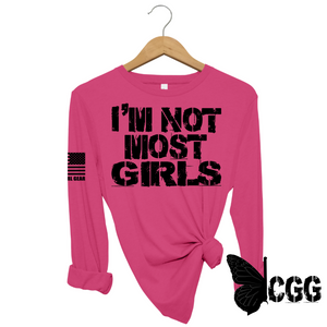 Not Most Girls Long Sleeve Berry / Xs