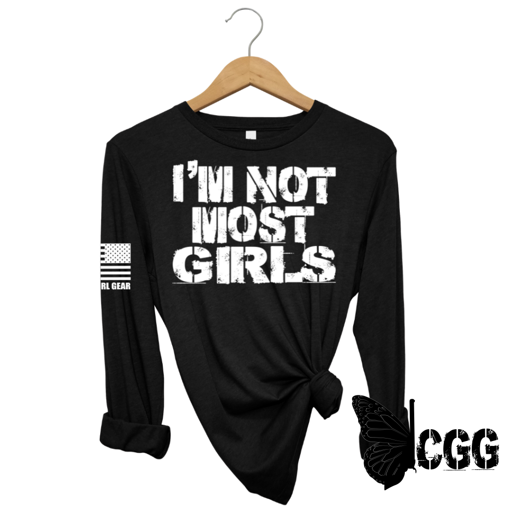 Not Most Girls Long Sleeve Black / Xs