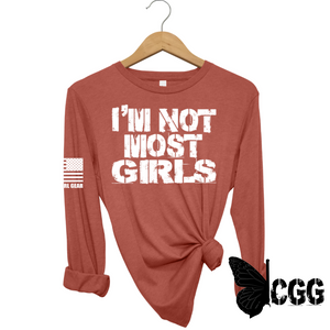 Not Most Girls Long Sleeve Clay / Xs