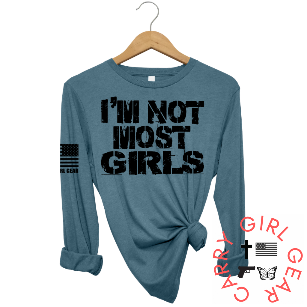 Not Most Girls Long Sleeve Deep Teal / Xs