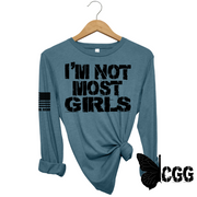 Not Most Girls Long Sleeve Deep Teal / Xs