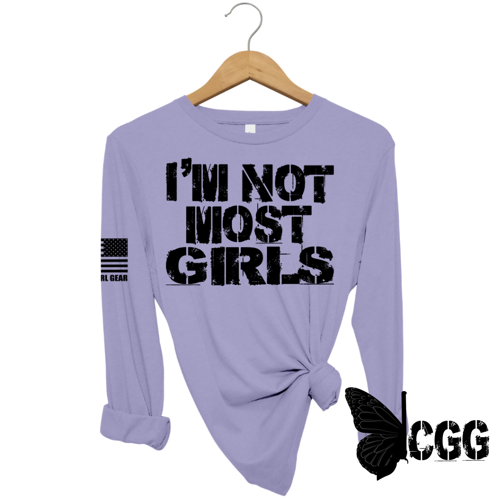 Not Most Girls Long Sleeve Lavender / Xs