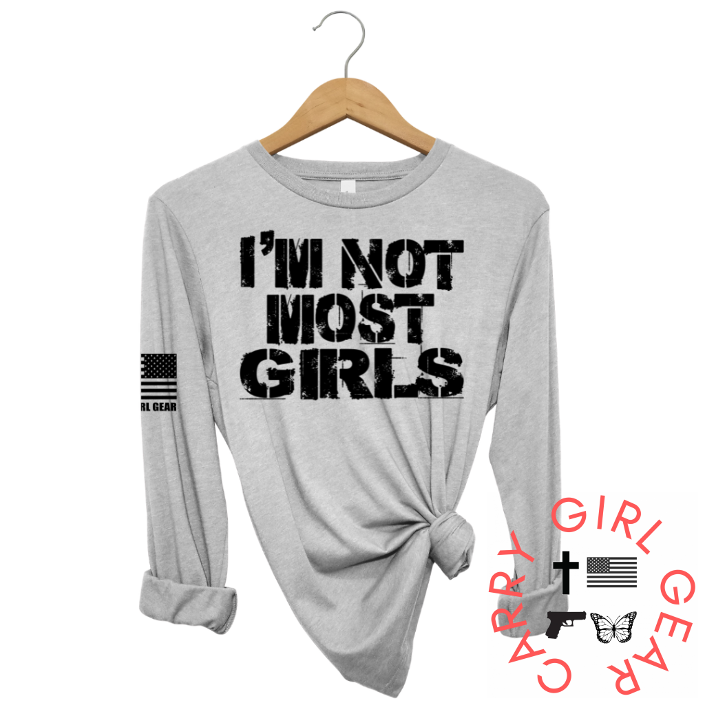 Not Most Girls Long Sleeve Steel / Xs