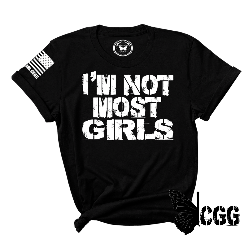 Not Most Girls Tee Xs / Black Unisex Cut Cgg Perfect Tee