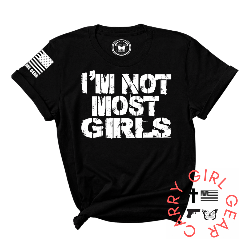 Not Most Girls Tee Xs / Black Unisex Cut Cgg Perfect Tee