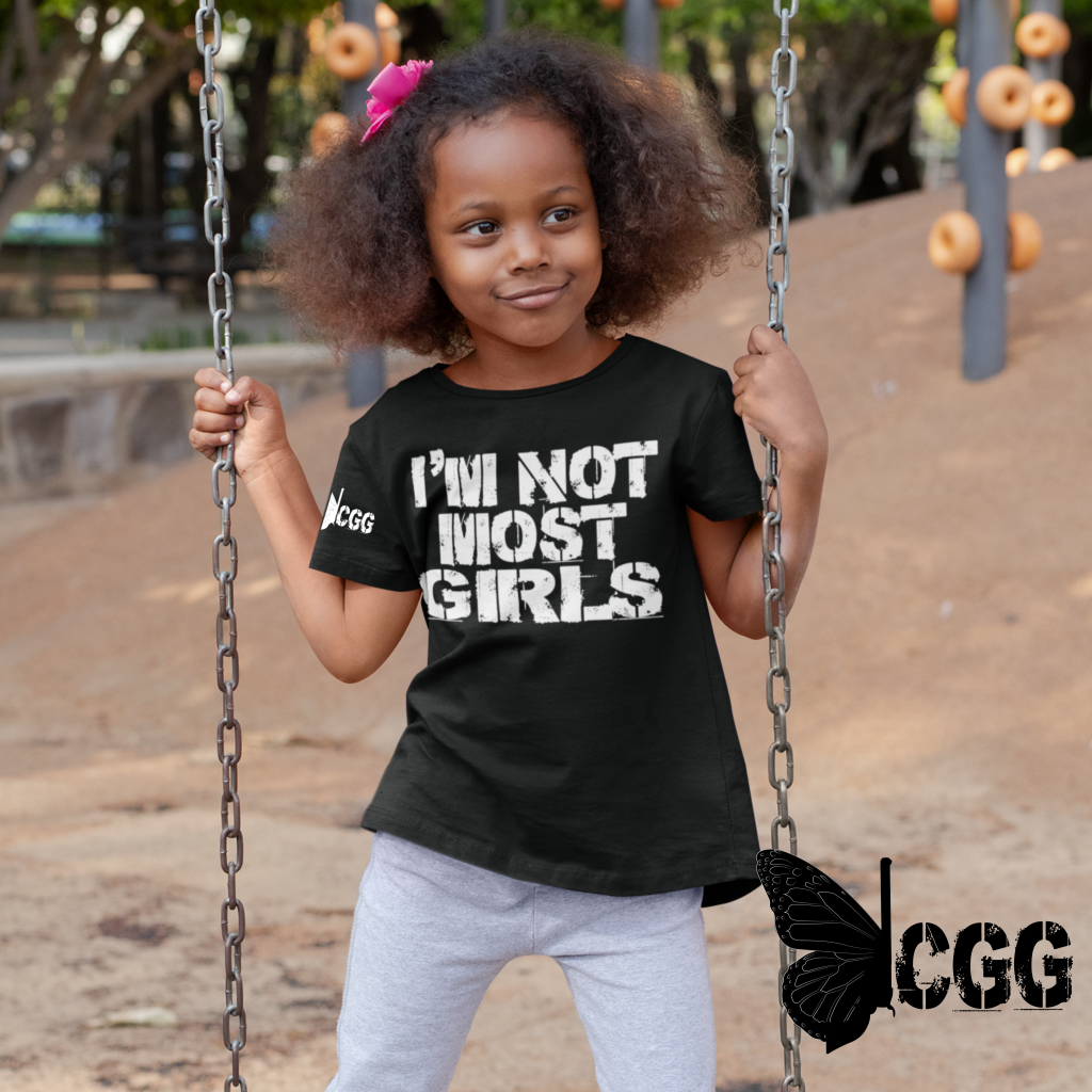 Not Most Girls Youth Tee Xs / Black Tee Cgg Perfect