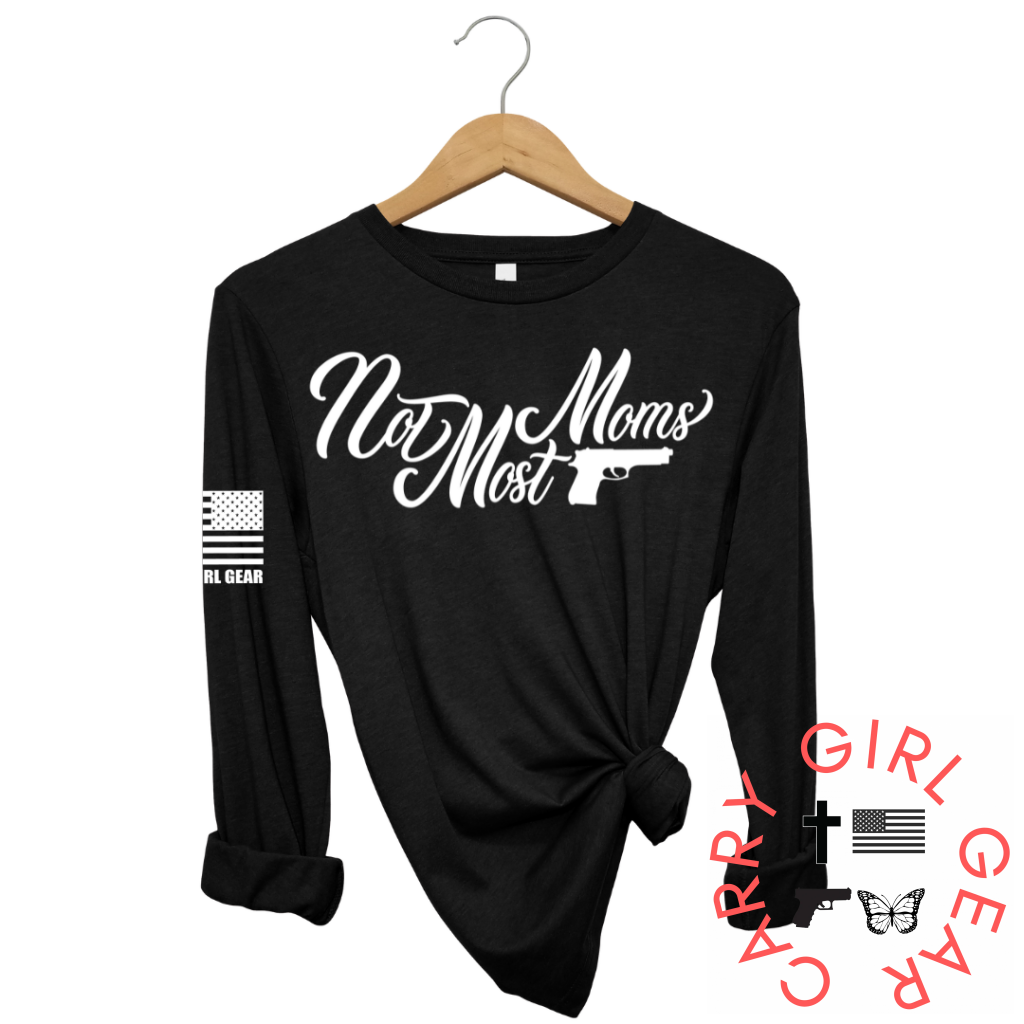 Not Most Moms Long Sleeve Black / Xs