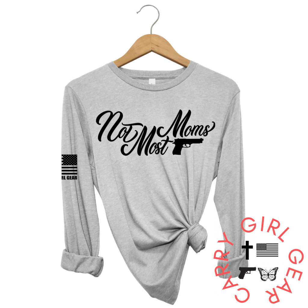 Not Most Moms Long Sleeve Steel / Xs