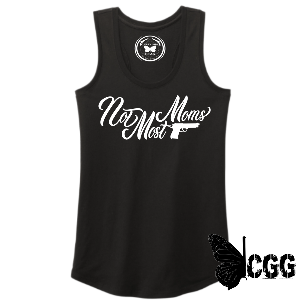 Not Most Moms Tank Top Xs / Black Tank Top