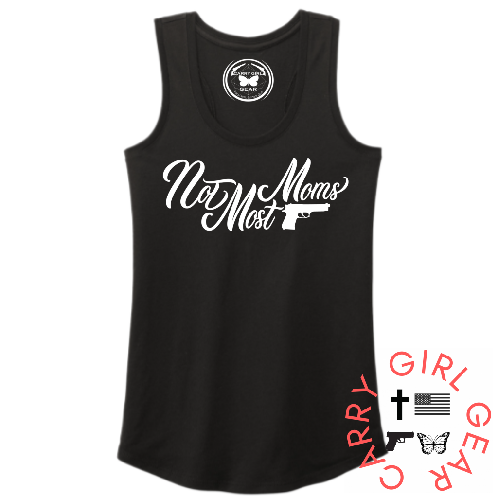 Not Most Moms Tank Top Xs / Black Tank Top