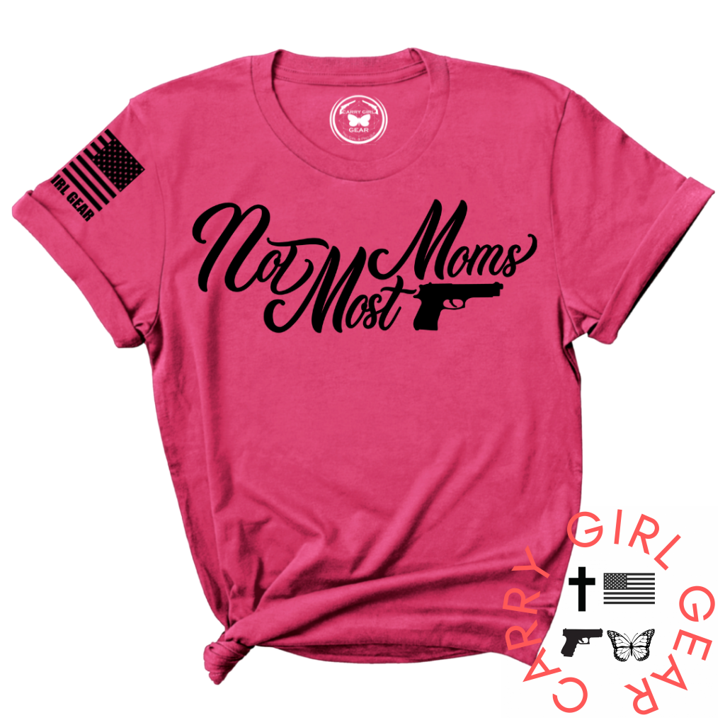 Not Most Moms Tee Xs / Fuchsia Unisex Cut Cgg Perfect Tee