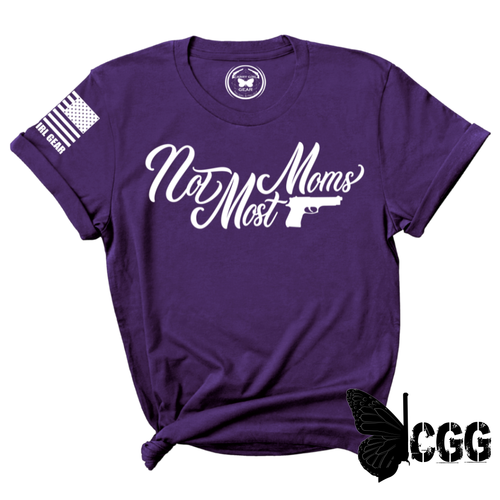 Not Most Moms Tee Xs / Purple Unisex Cut Cgg Perfect Tee