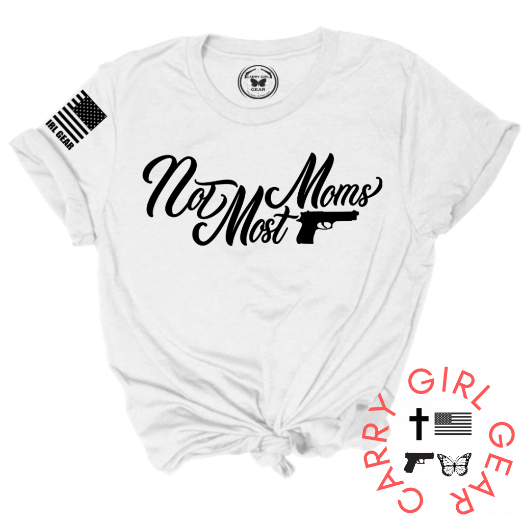 Not Most Moms Tee Xs / White Unisex Cut Cgg Perfect Tee