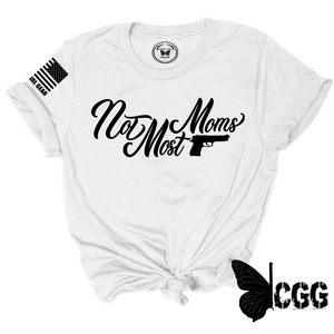 Not Most Moms Tee Xs / White Unisex Cut Cgg Perfect Tee