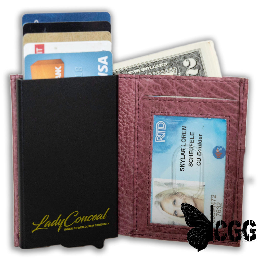 Nova Rfid Compact Leather Wallet By Lady Conceal