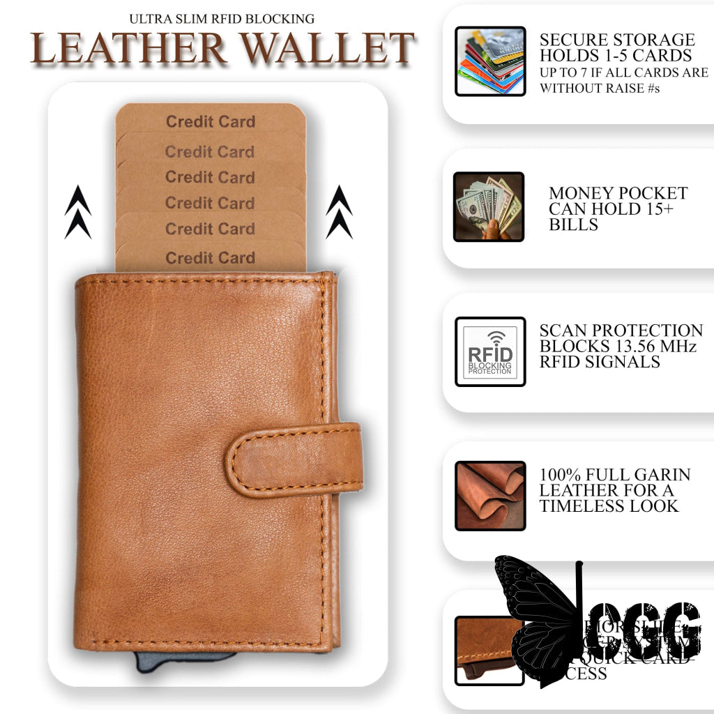 Nova Rfid Compact Leather Wallet By Lady Conceal