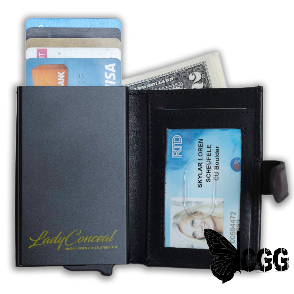 Nova Rfid Compact Leather Wallet By Lady Conceal