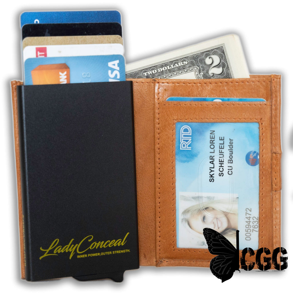 Nova Rfid Compact Leather Wallet By Lady Conceal