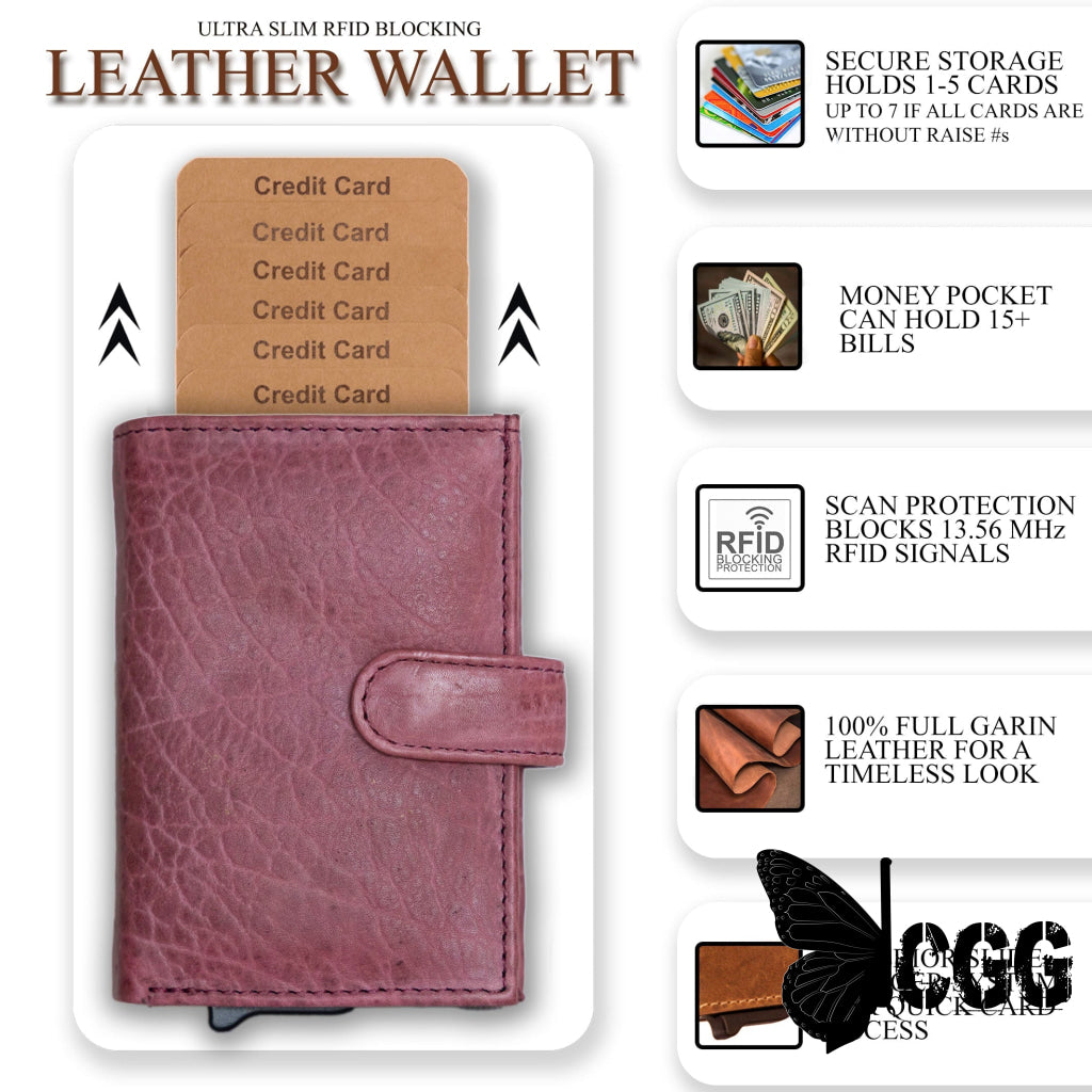 Nova Rfid Compact Leather Wallet By Lady Conceal