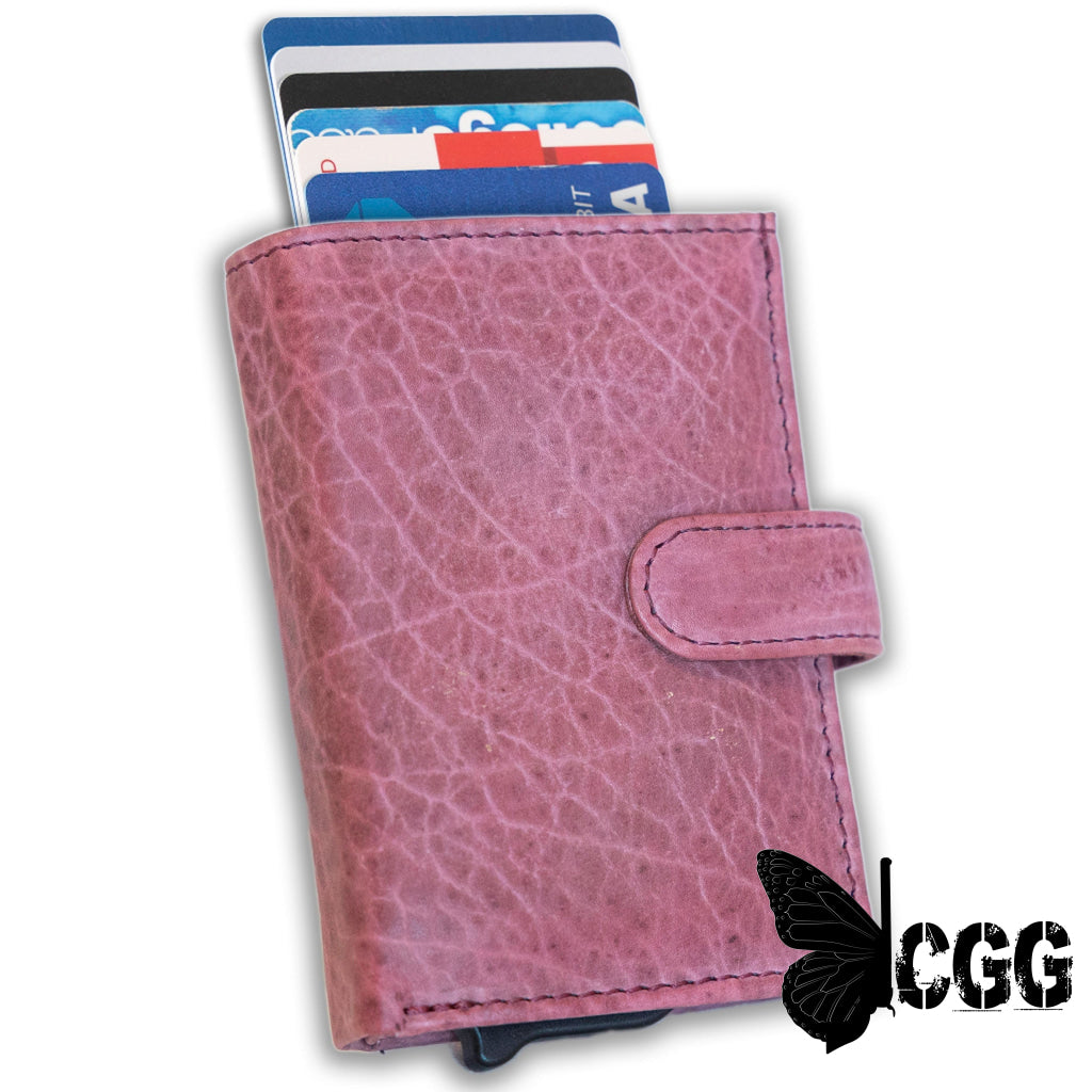 Nova Rfid Compact Leather Wallet By Lady Conceal Plum