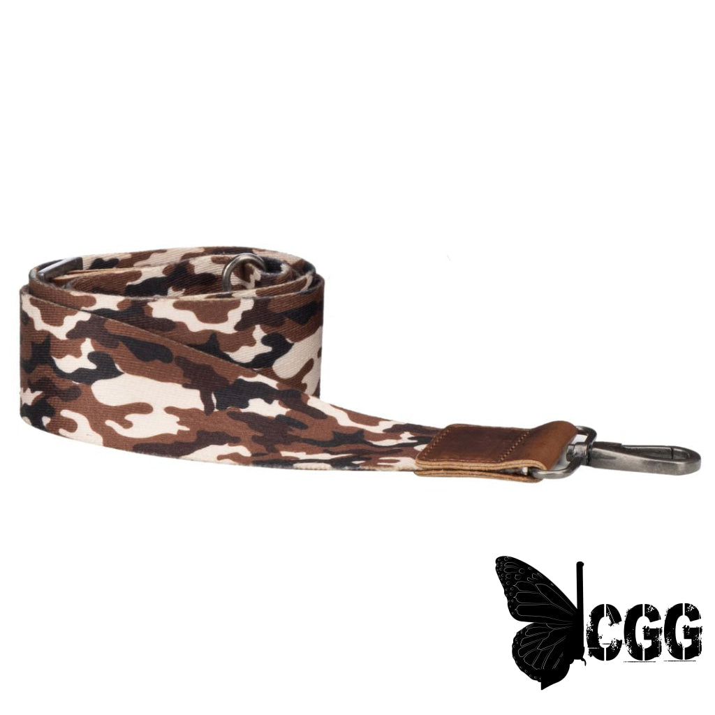 Nylon Camouflage Crossbody Strap By Lady Conceal Brown Straps