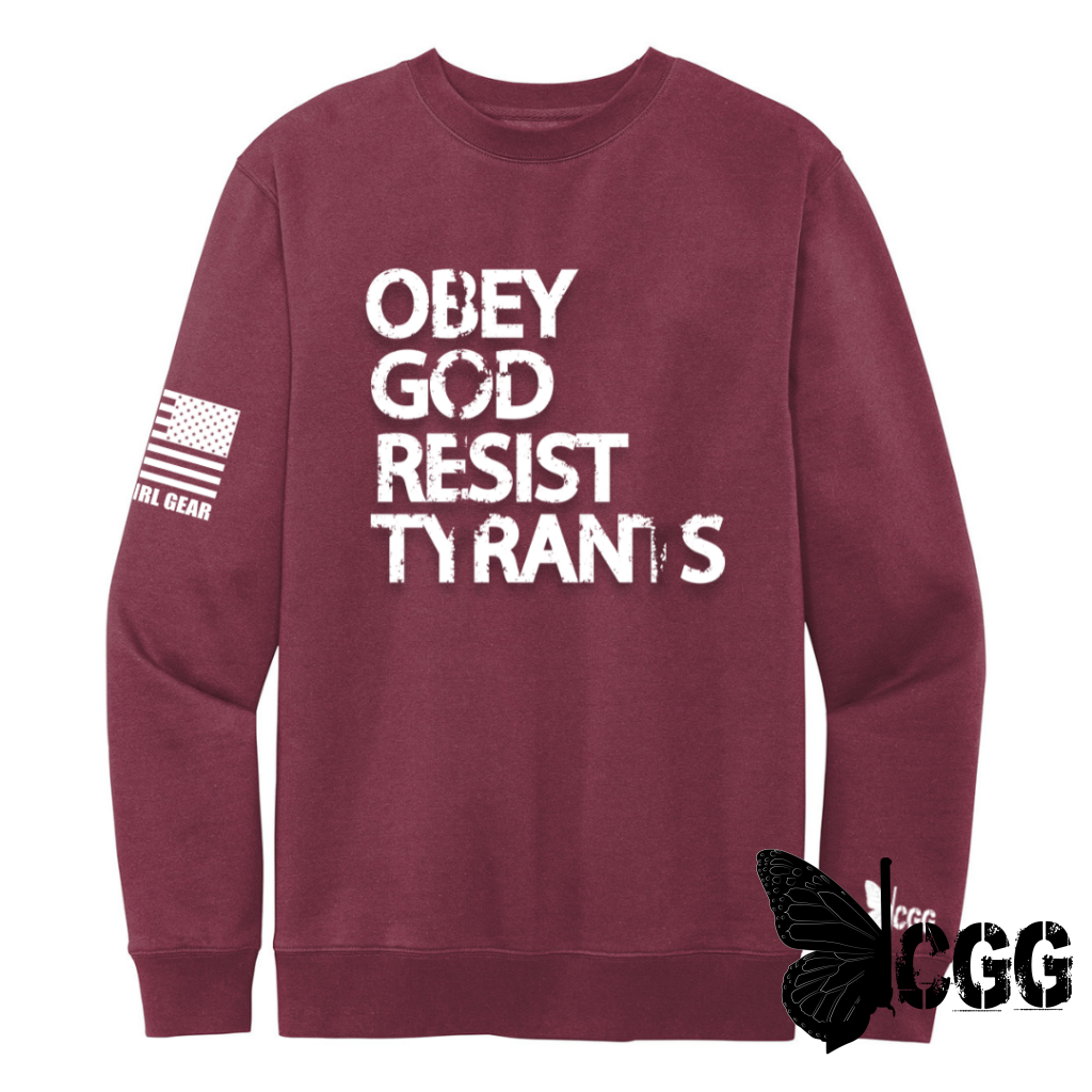 Obey God Sweatshirt Xs / Plum Hoodie