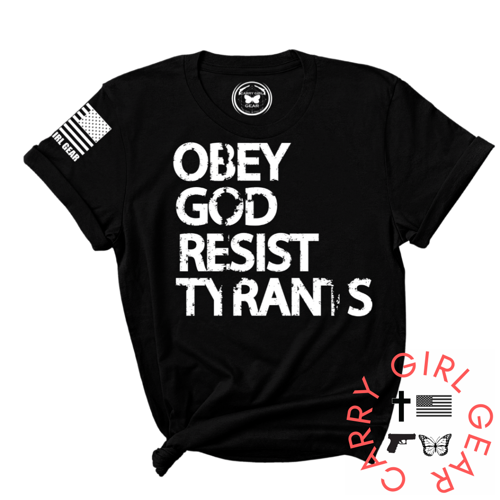Obey God Tee Xs / Black Unisex Cut Cgg Perfect Tee