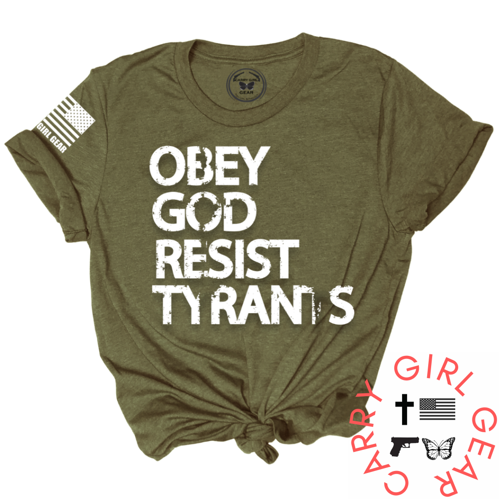 Obey God Tee Xs / Olive Unisex Cut Cgg Perfect Tee
