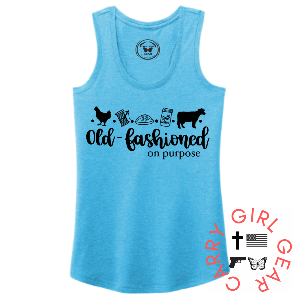 Old Fashioned Tank Top Xs / Turquoise Tank Top