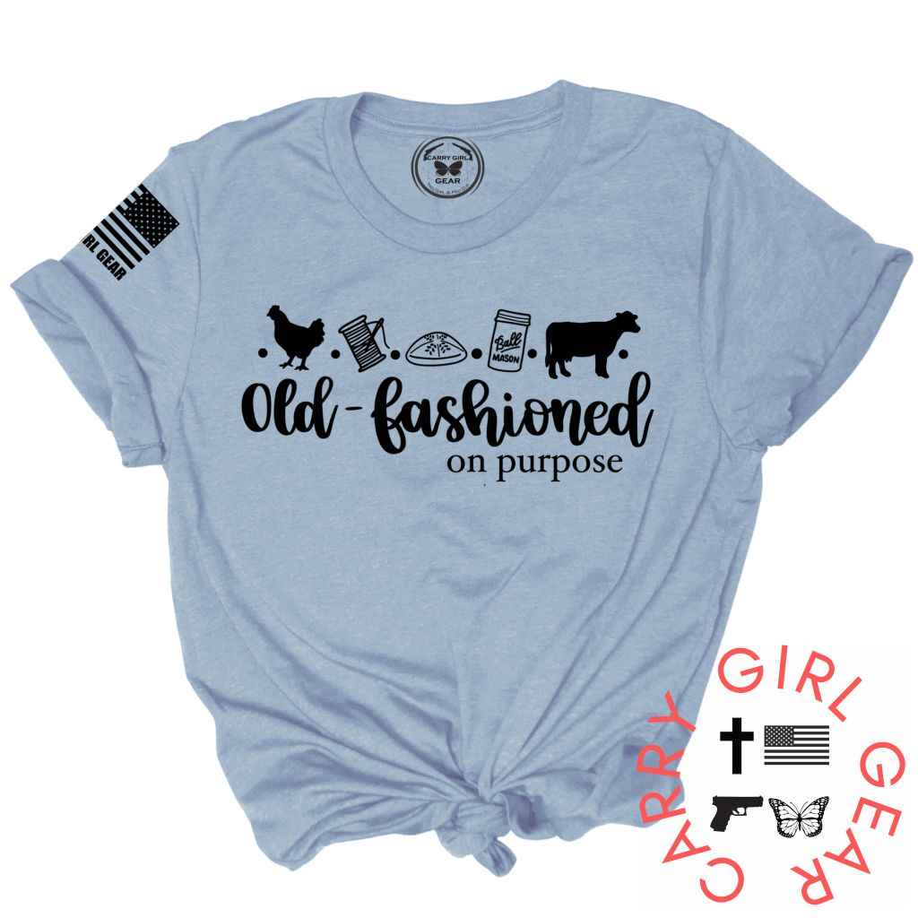 Old Fashioned Tee Xs / Blue Unisex Cut Cgg Perfect