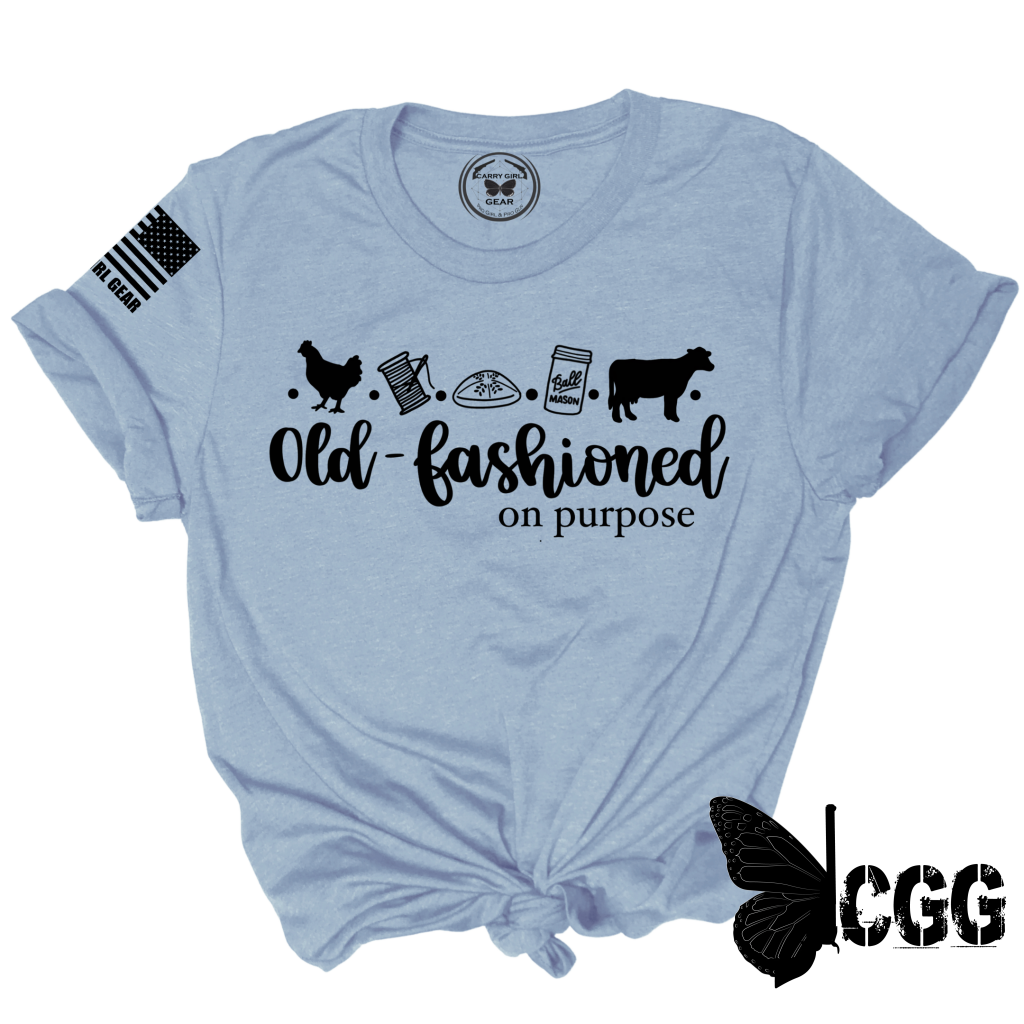 Old Fashioned Tee Xs / Blue Unisex Cut Cgg Perfect