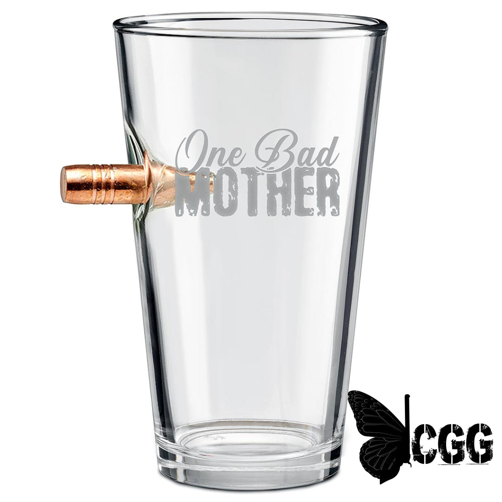 One Bad Mother Glasses No /.308 Wine Glass (15Oz)