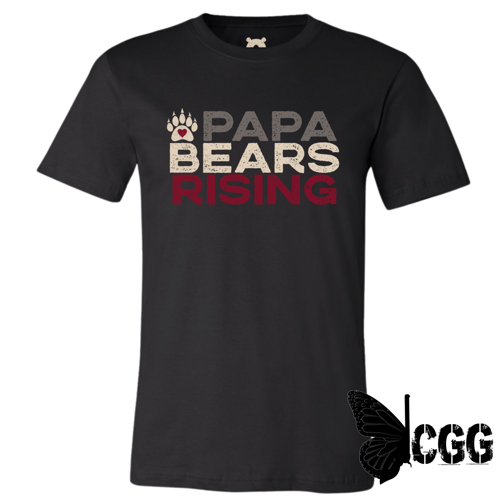 PAPA BEAR RISING T-SHIRT SM / BLACK T-SHIRTS