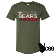 PAPA BEAR RISING T-SHIRT SM / MILITARY GREEN T-SHIRTS