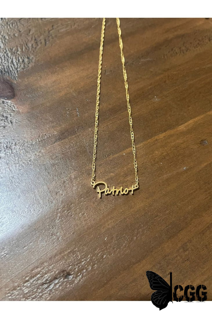 Patriot Necklace Gold