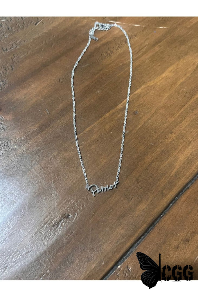 Patriot Necklace Silver